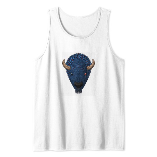 Discover Blue Buffaloss Head Tank Tops