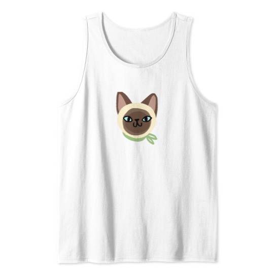 Discover Siamese cat faces Tank Tops