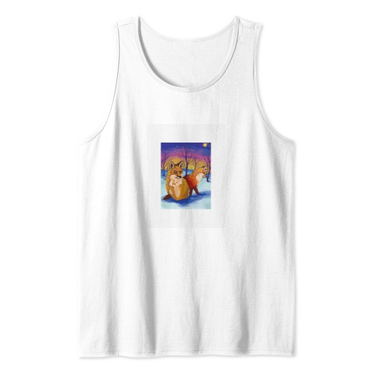 Discover Snowy Foxes Tank Tops