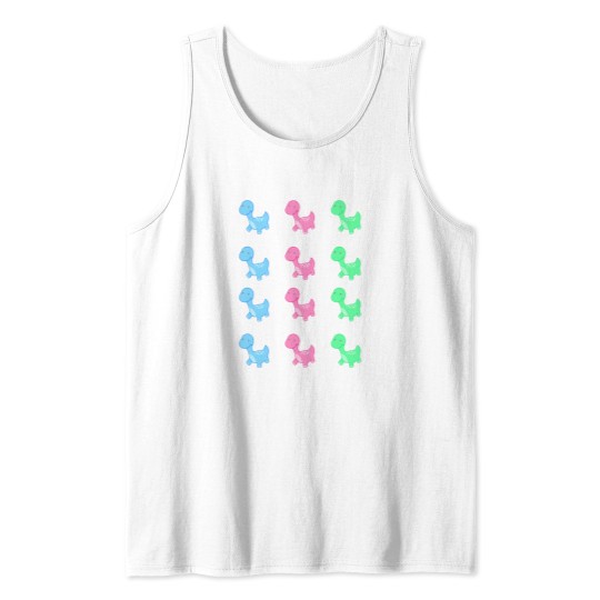Discover Cute Dinosaur Set Tank Tops