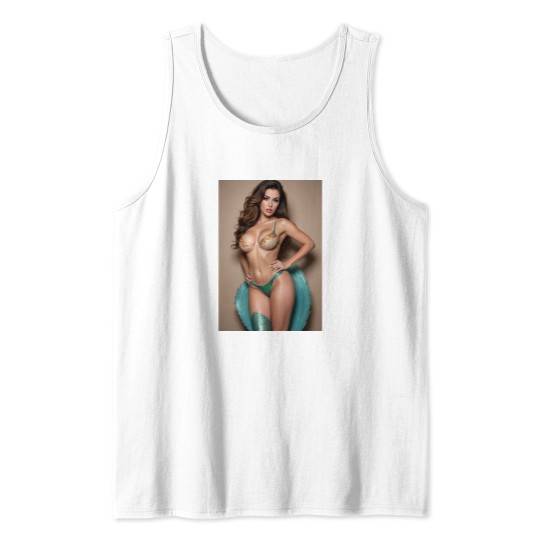 Discover brunettes Mermaid Pin Up Tank Tops