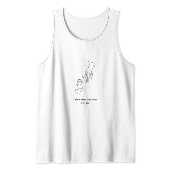 Discover darks line of Puppy loves line art Tank Tops