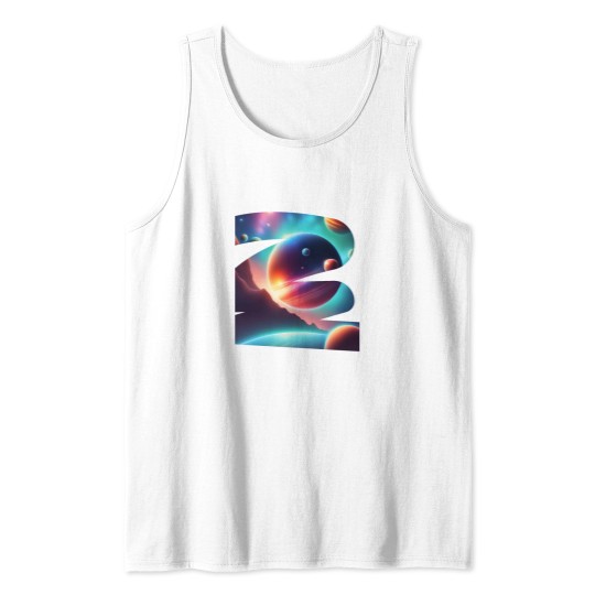 Discover Planets color in spaces Art Print - Galactic Dreams Radiant Planets in the Cosmos Tank Tops