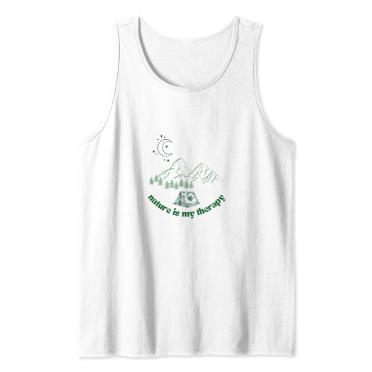 Discover Nature is My Therapy Oversized Tank Tops