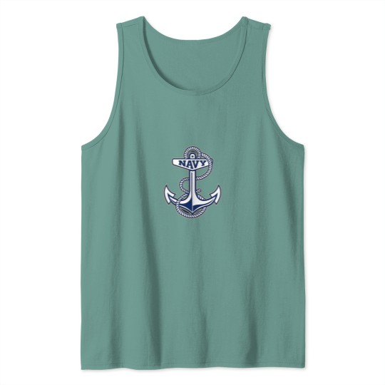Discover Navy Athletics Tank Tops