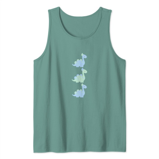 Discover Cute Baby Dinosaur Pastels (1).png Tank Tops