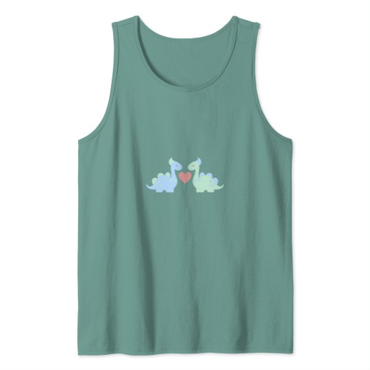 Discover Cute Baby Dinosaur Pastels (2).png Tank Tops