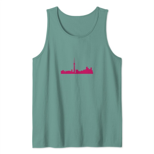 Discover Toronto Skyline.png Tank Tops