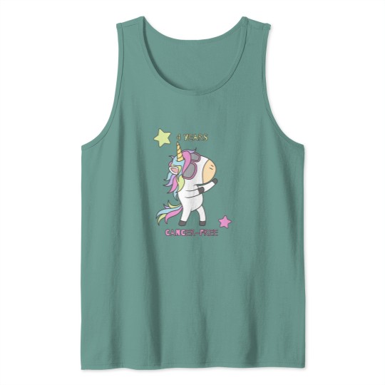 Discover 4 years cancer free .png Tank Tops