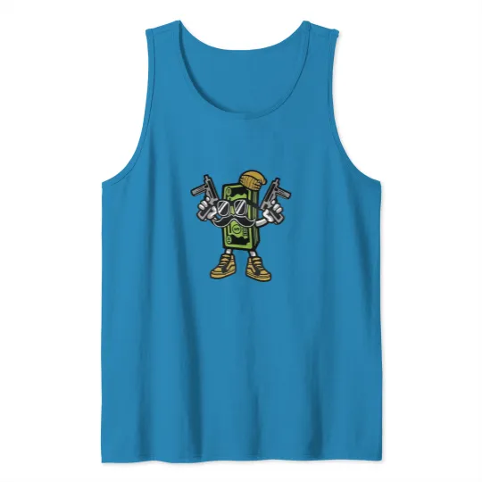 Discover Gangster Cash Money Tank Tops