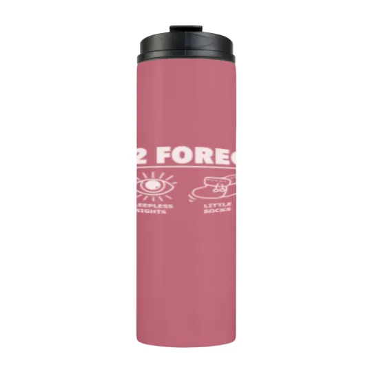 Discover 2022 Forecast New Dad Mom Baby Announcement Pregnancy Gift Thermal Tumblers
