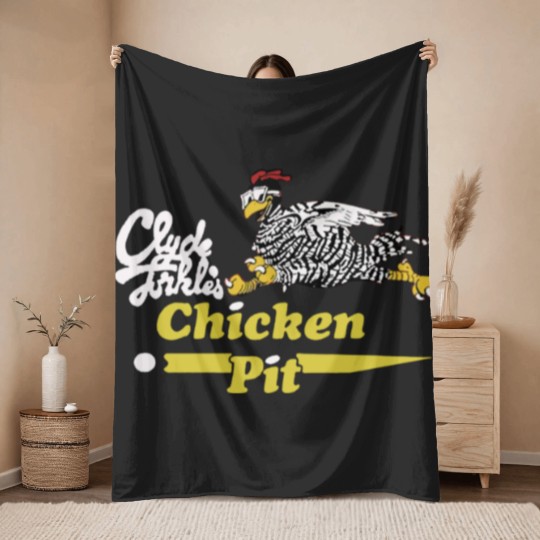 Discover Clyde Forkles Chicken Pit Gift Throw Blankets