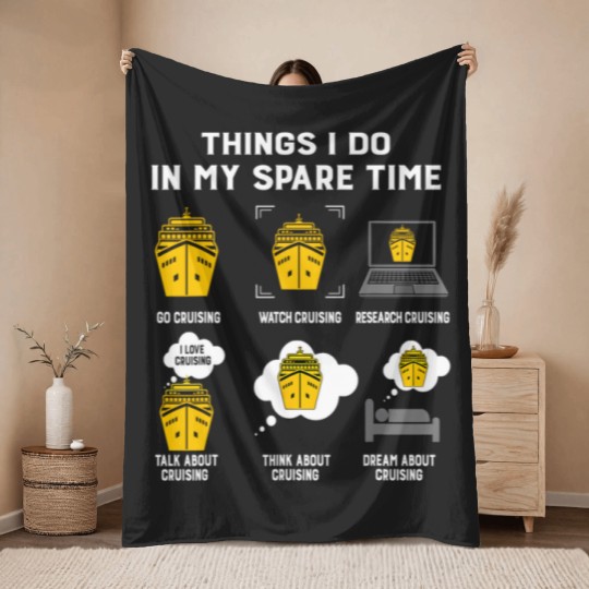 Discover Cruising Funny Cruising Throw Blankets