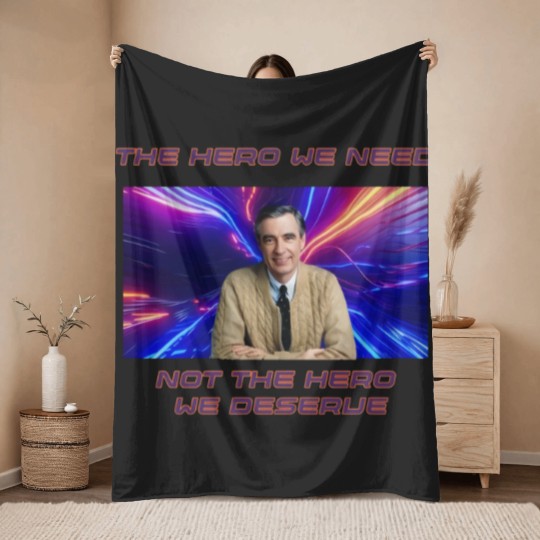 Discover Mr. Rogers Short-Sleeve Unisex Throw Blankets