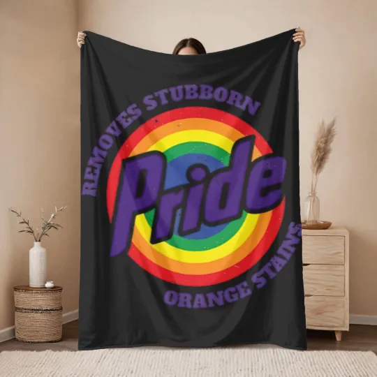 Discover Pride Removes Stubborn Orange Stains FDT PNG Throw Blankets