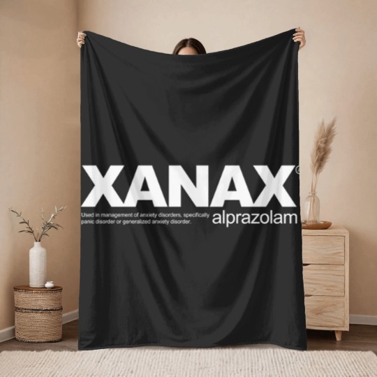 Discover Xanax Throw Blankets