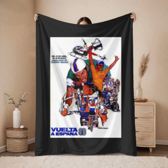Discover VUELTA  Vintage  (3).png 1925 Onyx Cycles French Advertising .png Throw Blankets