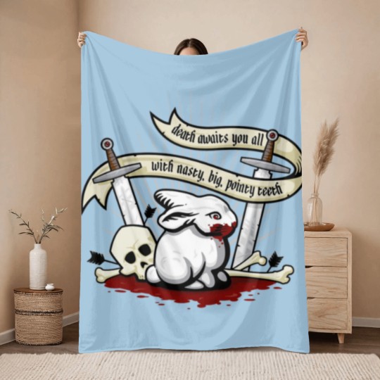 Discover Killer Rabbit Throw Blankets