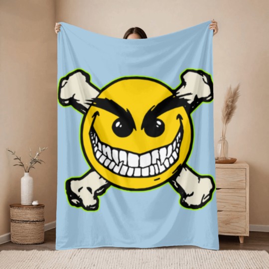 Discover EVIL ERNIE - SMILEY - Robzilla - Throw Blankets