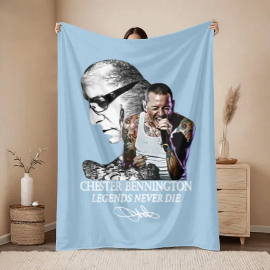 Discover Linkin Park Legend Never Die Throw Blankets