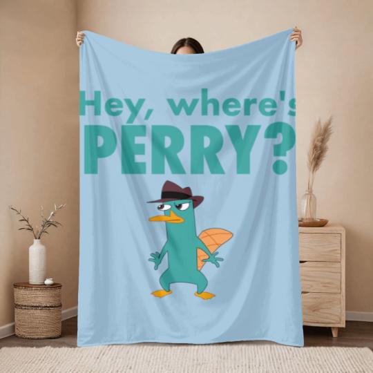 Discover Hey, Where's Perry? - Phineas - Throw Blankets
