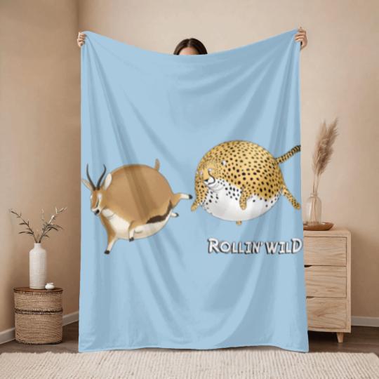 Discover Rollin' Wild - the chase Throw Blankets