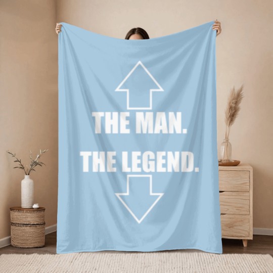 Discover The Man The Legend Throw Blankets