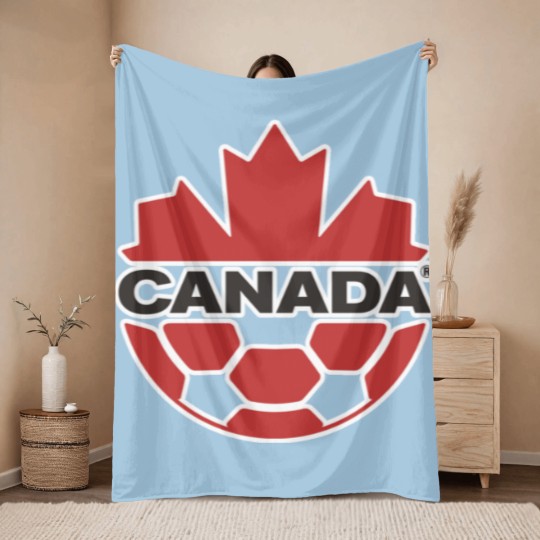 Discover UNISEX | Team Canada Soccer Throw Blankets | Canada Soccer Jersey | World Cup 2022 Qatar | Les Rouges