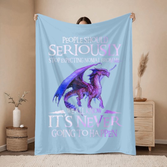 Discover Dragon Seriously Dragon Throw Blankets For Men Womens Throw Blankets