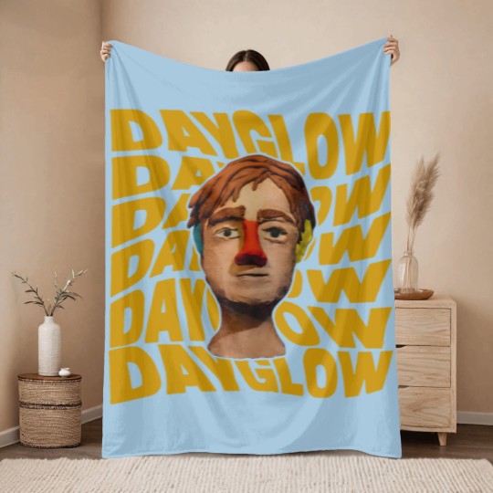 Discover Dayglow Fuzzybrain Graphic Throw Blankets - Dayglow Throw Blankets, Dayglow Tour, Fuzzybrain Throw Blankets, Music Throw Blankets, Alternative/Indie