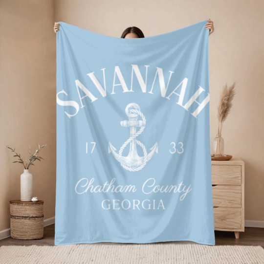 Discover Savannah Georgia Throw Blankets, Soft and Comfortable Throw Blankets