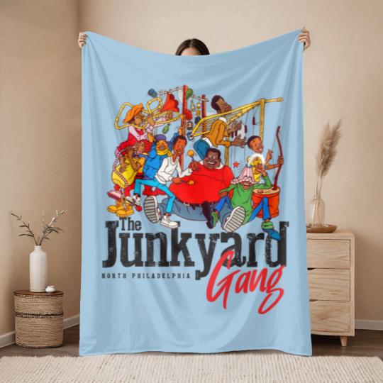 Discover The Junkyard Gang - Fat Albert - Throw Blankets