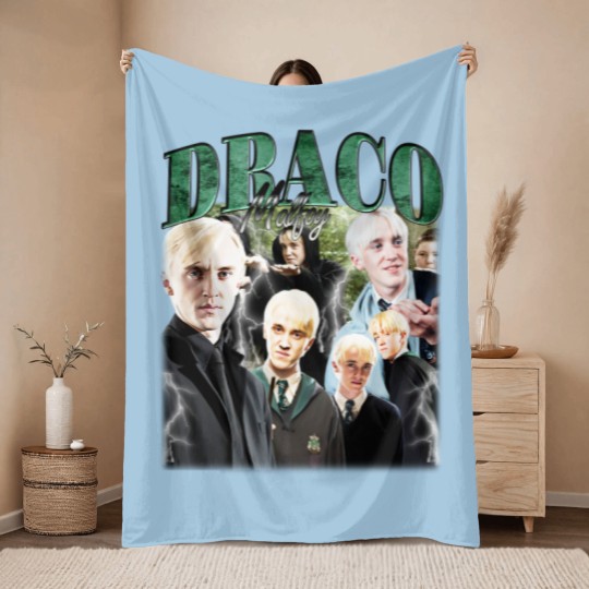Discover Tom Felton 90s Vintage Throw Blankets, Draco Malfoy Throw Blankets, Draco Malfoy Merch, Harry Potter