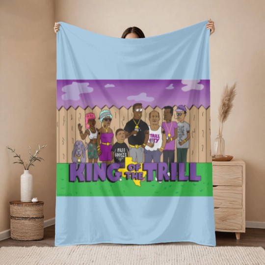 Discover King of the Trill Throw Blankets