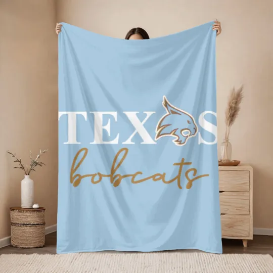 Discover Texas State Bobcats - Texas State bobcats Throw Blankets  - Bobcats Throw Blankets - Texas Bobcats  - Eat Em up bobcats Throw Blankets - TXST bobcats