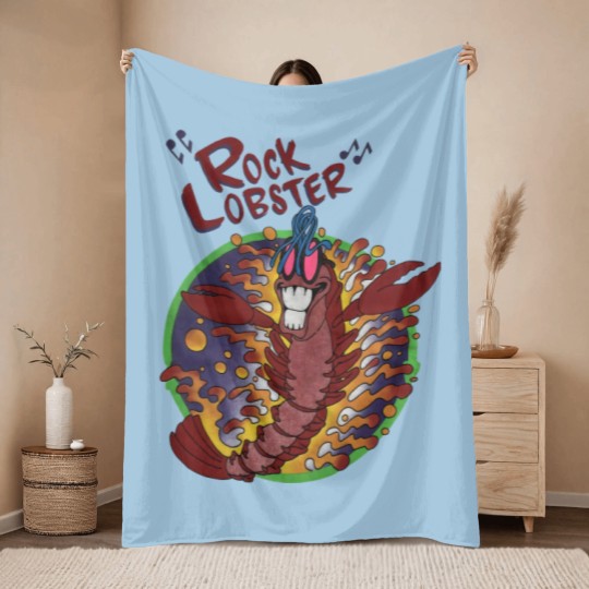 Discover Vintage B-52’s Rock Lobster 90s Band Throw Blankets