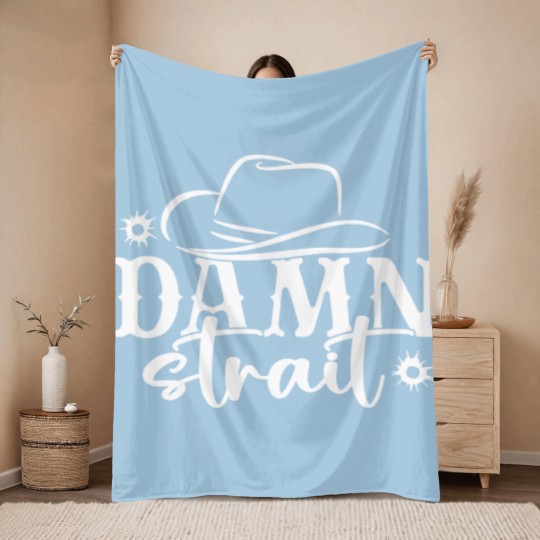 Discover Damn Strait, Country Music Throw Blankets