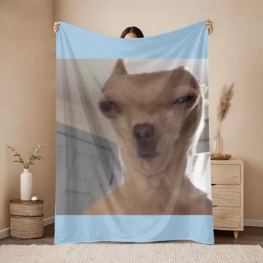 Discover Chihuahua meme - Funny - Throw Blankets