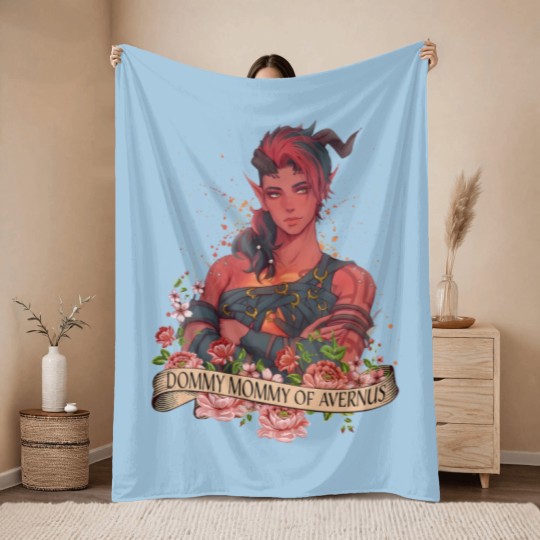 Discover Karlach Dommy Mommy of Avernus Boho  Throw Blankets, Baldur's gate 3 merch Throw Blankets, Video games Throw Blankets