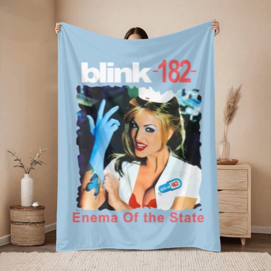 Discover B182 Enema Of The State Album Cover Throw Blankets,  B182 2023 Tour Vintage 90 Throw Blankets