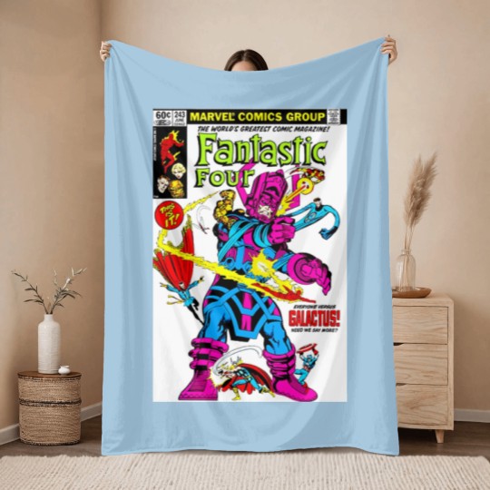 Discover Battle of Galactus Throw Blankets