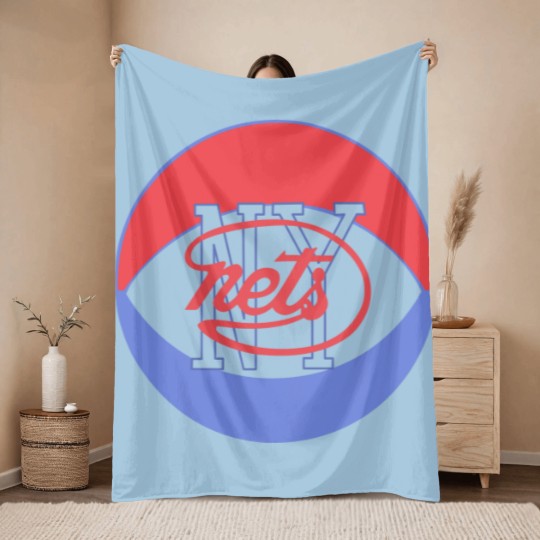 Discover ny nets ABA vintage basketball Throw Blankets