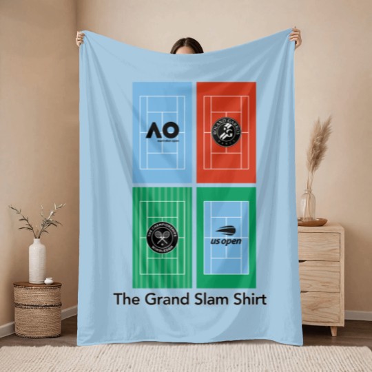 Discover Tennis Throw Blankets grand slams, Tennis player gift, Premium men woman unisex Throw Blankets, Tennis Throw Blankets
