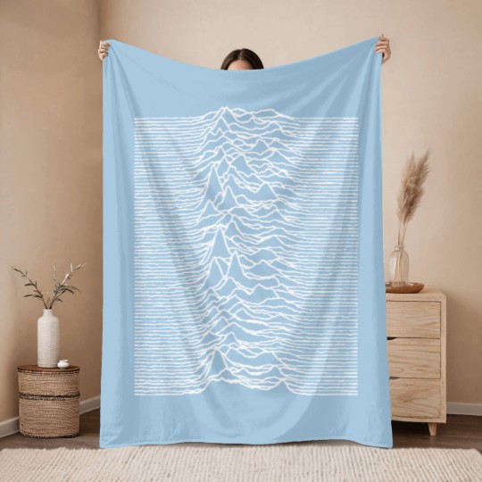 Discover division unknown pleasures albums Song Lyrics Logo Throw Blankets