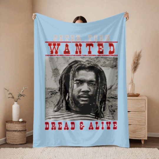 Discover Peter Tosh Wanted Dread And Alive Throw Blankets