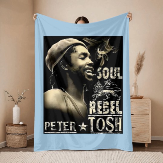 Discover Peter Tosh Jamaican Reggae Music Throw Blankets