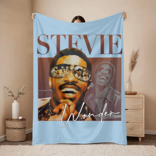 Discover Stevie Wonder Vintage Unisex Throw Blankets stevie wonder Throw Blankets