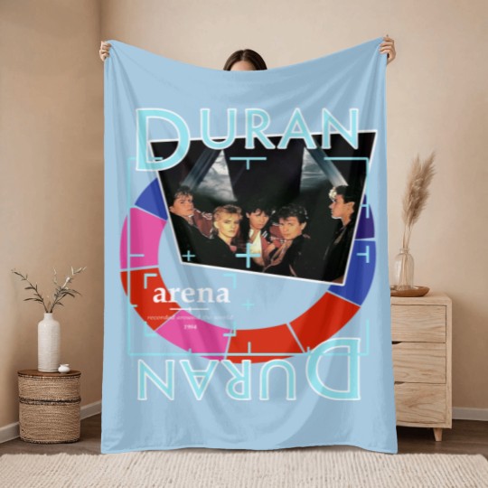 Discover Duran Duran Arena Throw Blankets, Duran Duran Vintage Throw Blankets, 1984 Arena Tour Concert Throw Blankets Throw Blankets