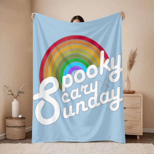 Discover Spooky Scary Sunday Throw Blankets, Spooky Sunday Unisex