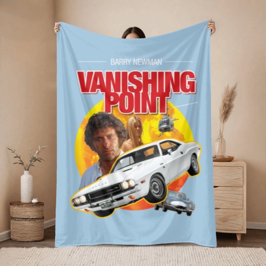 Discover Vanishing Point and Merchandise Car Movie Tribute Cult Throw Blankets